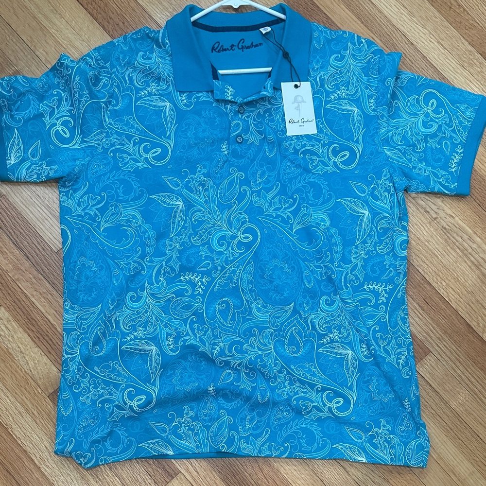 NEW WITH TAGS Robert Graham Men’s Dozer Short Sleeve Shirt
